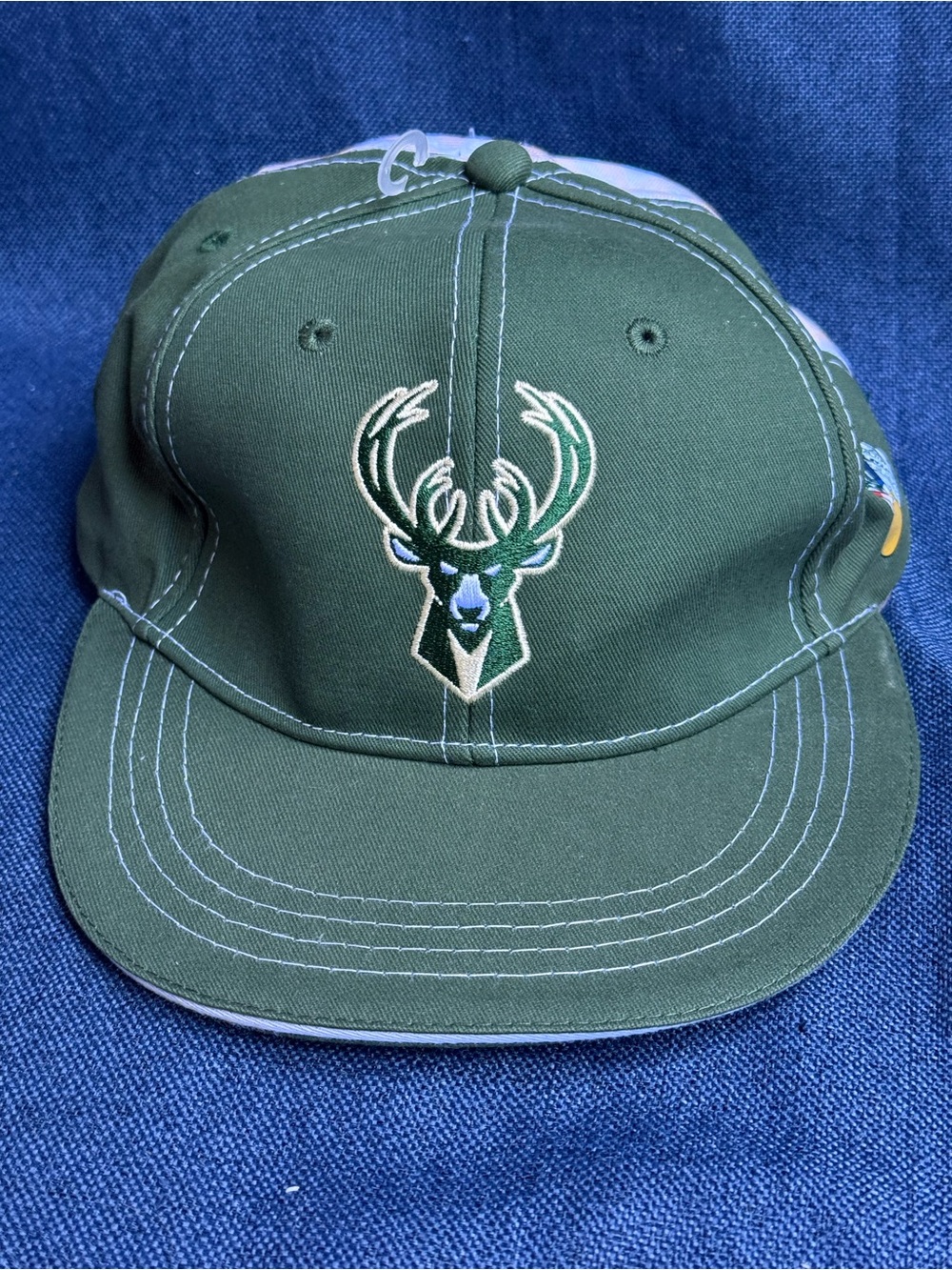 Milwaukee Bucks Khris Middleton BMO Cap Series Signed Snapback Hat NWOT NBA SGA